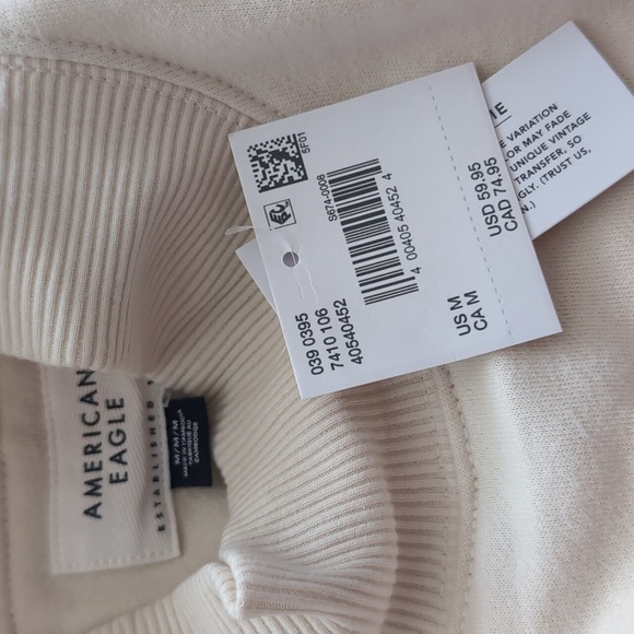 American Eagle Oversized Fleece Mock Neck Los Angeles Mini Dress Size Medium Nwt - Picture 5 of 8